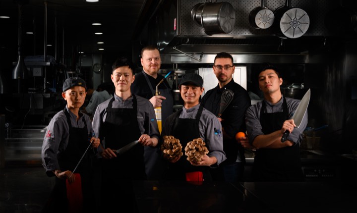 Professional portrait for Mr & Mrs Bund by Paul Pairet in Shanghai, Chine.
