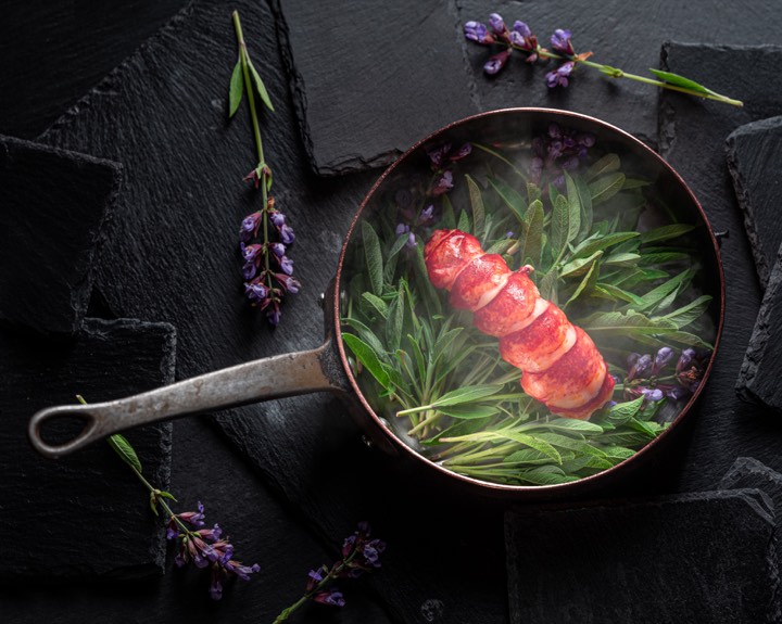 Food photography for Auberge des Templiers in Boismorand, France.