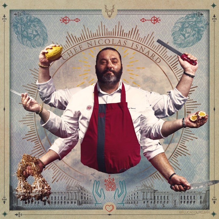 Professional portrait for Shiva Chef Project in Prenois, France.